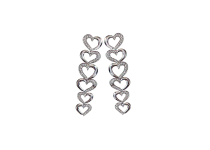 Rhodium Plated | Chandelier Earrings